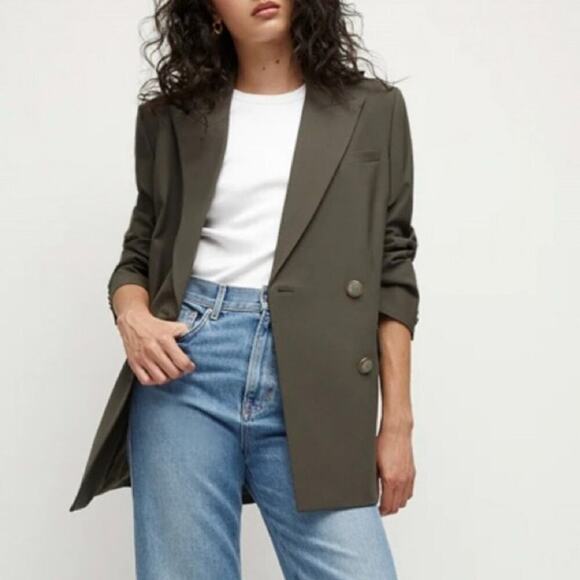 VERONICA BEARD Dickey Pantsuit Jacket Hutchinson Blazer Arte Pants Loden Green 4 - Picture 2 of 16